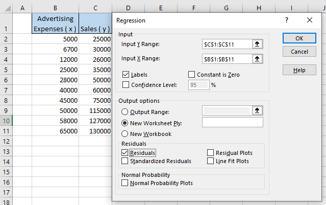 multiple linear regression excel for mac 2011