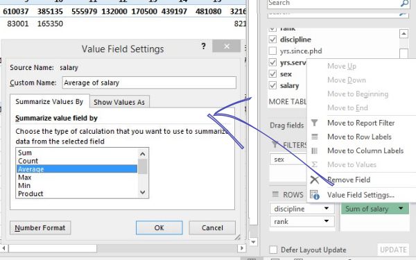 Pivot Table Value Field Settings : Pivot Table Part 2 Grouping, Value field Setting, New ... - Once you add a field to a pivot table, you can view and change attributes of the field using the field settings dialog box.