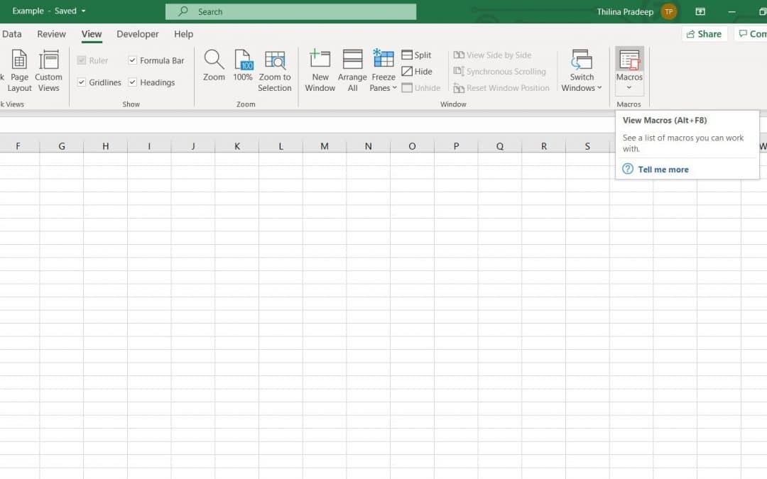 how to write a macro in excel that uses if statements